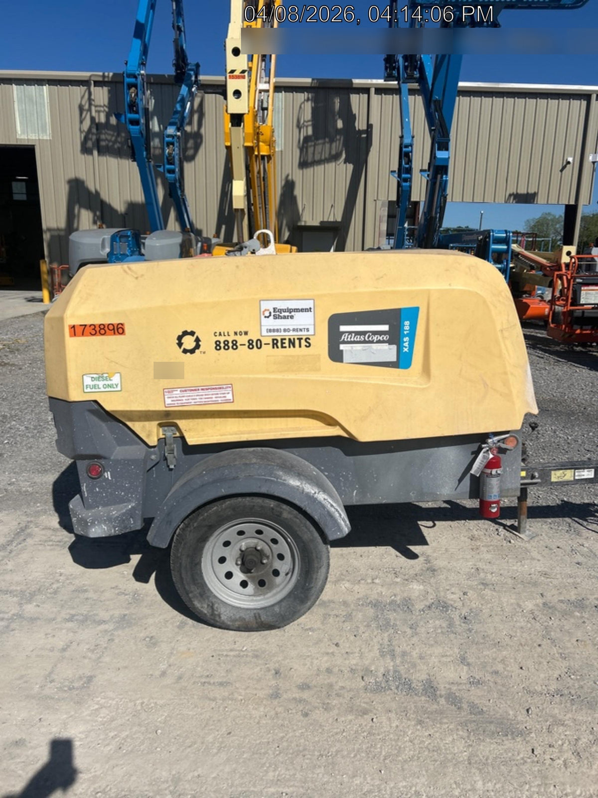 2021 ATLAS COPCO XAS188 CWK