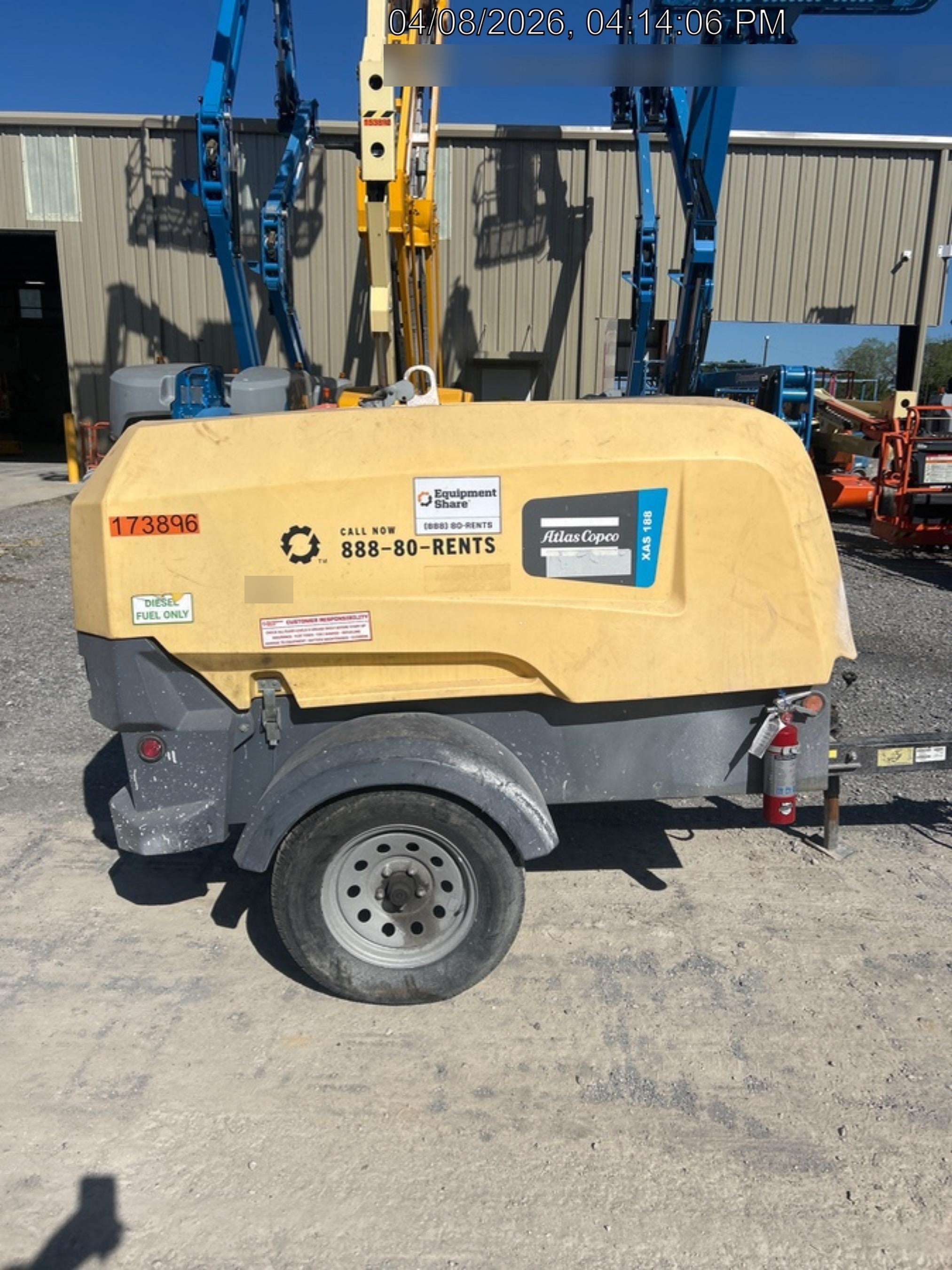 2021 ATLAS COPCO XAS188 CWK