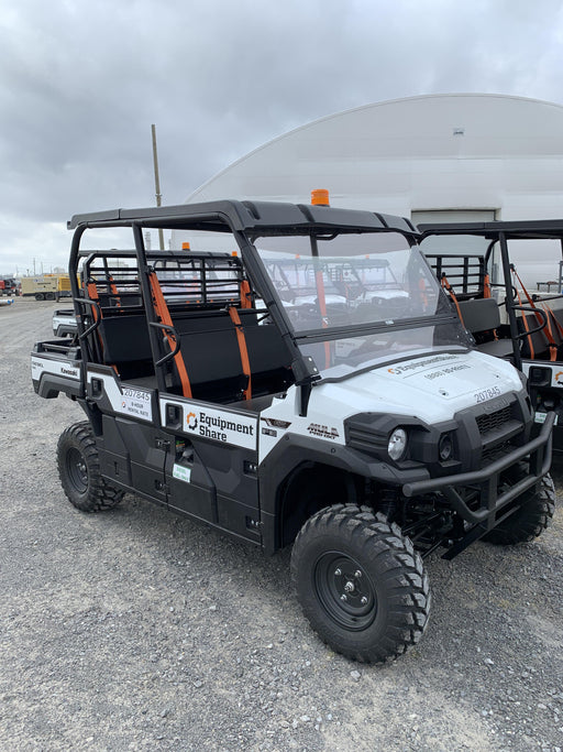 2022 Kawasaki Mule PRO-DXT Standard Options, Backup Alarm, Beacon, Plastic Hard Top, Poly Windshield, Horn Kit