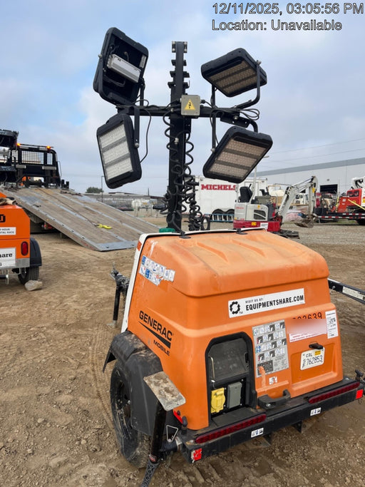 2023 Generac MLT2 Diesel, Flex Switch 120V Input, Powerzone Controller, (4) 320W LED Lights, 4kW Generator, 39.9 Gal Fuel Tank, 2" Ball, T3