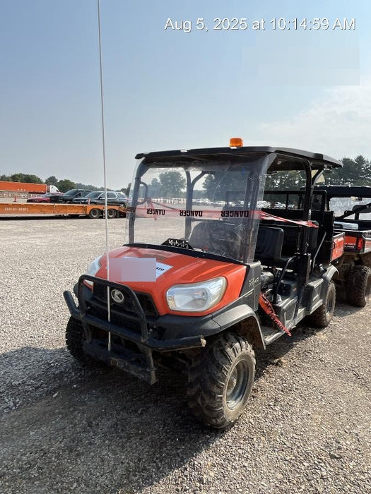 2021 Kubota RTV-X1140W-H Plastic Canopy, Windshield Acrylic Clear, LED Strobe Light, Wire Harness Kit, Back up Alarm
