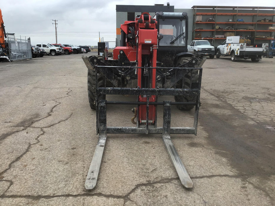 2020 Manitou MTA10055 Cab/Heat/Air, LED Work Lights, Solid Tires, Lift Hook, Beacon, Auxiliary Hydraulics w/66" Carriage and 60" Forks