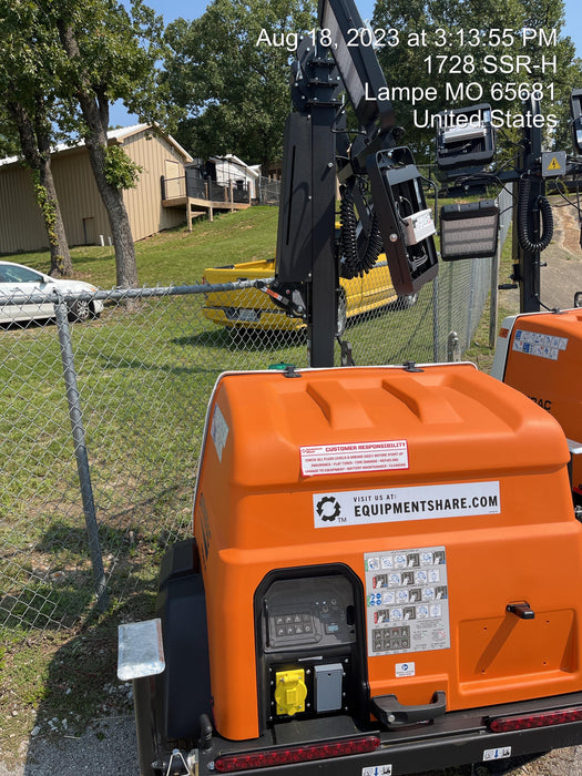 2023 Generac MLT2 Diesel, Flex Switch 120V Input, Powerzone Controller, (4) 320W LED Lights, 4kW Generator, 39.9 Gal Fuel Tank, 2" Ball, T3