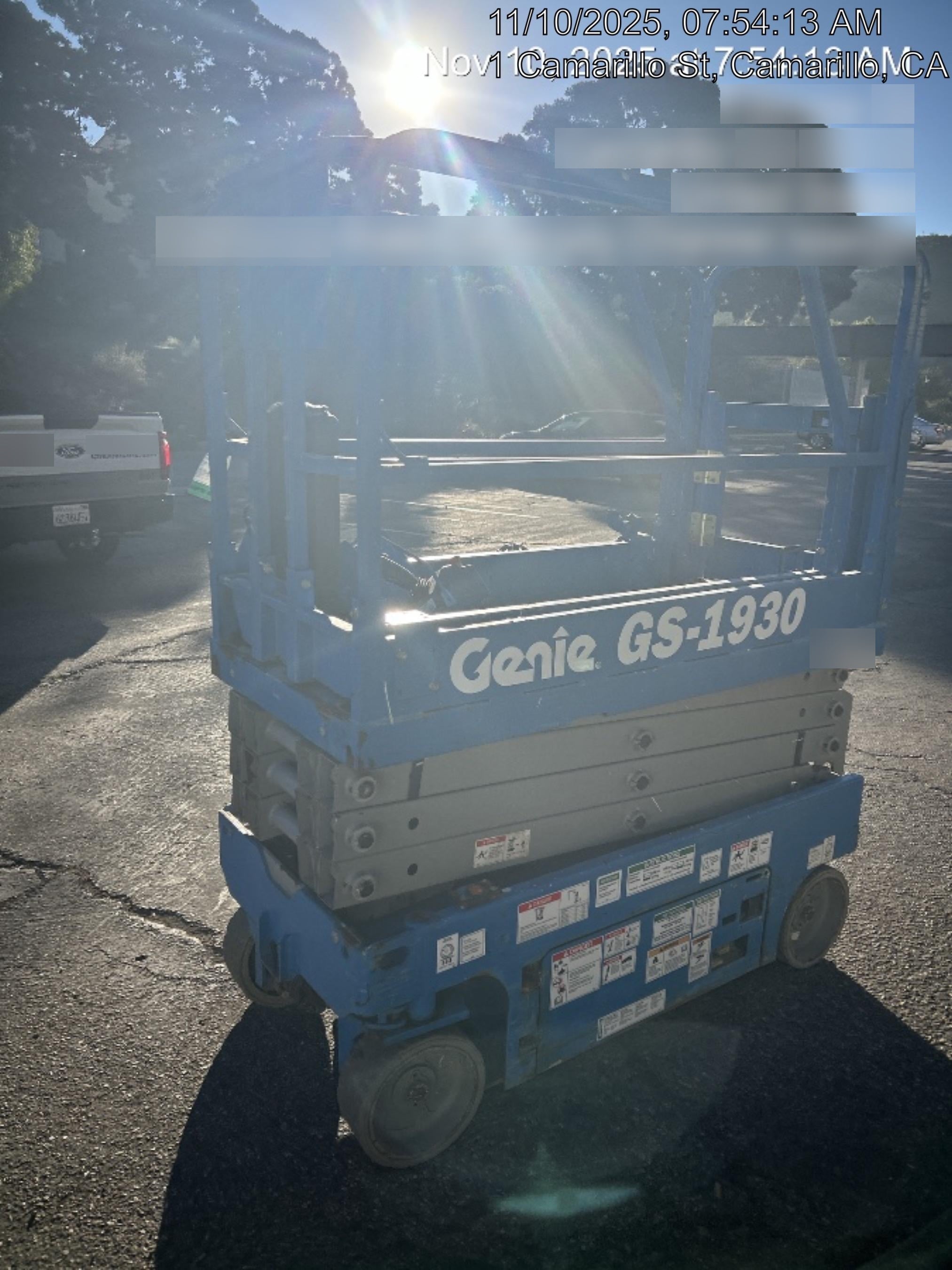 2019 Genie GS-1930 Half Height Swing Gate, 800W Inverter