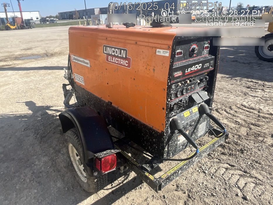 2023 Lincoln Electric LE400 Kubota V1505, Trlr, Cable Rack, Light Kit, ES Decals, T3