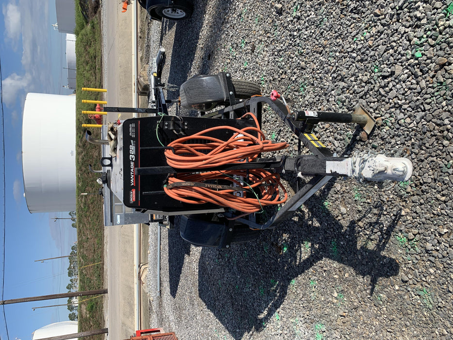2019 Lincoln Electric Vantage 322 Welder Ready-Pak 3, Two wheel trailer, Fender and Light kit, Cable Rack