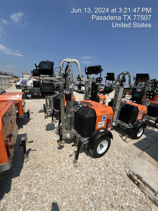 2024 Wanco WLTT-4MM4K Diesel, Deep Sea Controller, Shore Power Plug, Auto Start, (4) 350W LED Floodlights, 4kW Generator, 60 Gal Fuel Tank, 2" Ball, T3