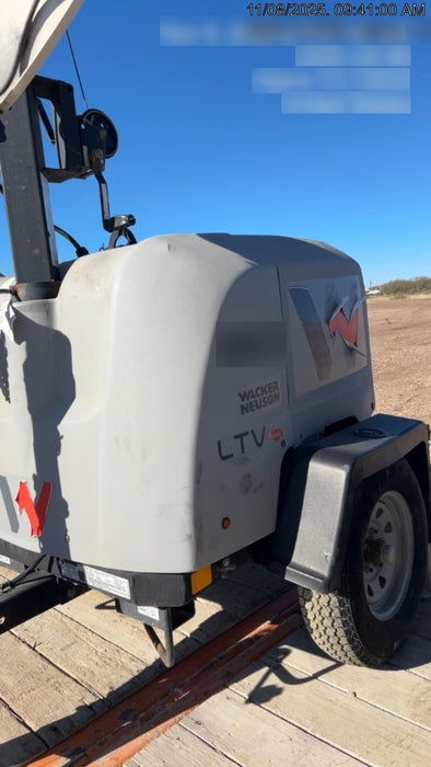 2018 Wacker Neuson LTV6L-MH LTV6L Mobile Light Tower w/Fuel Level Sensor Installed