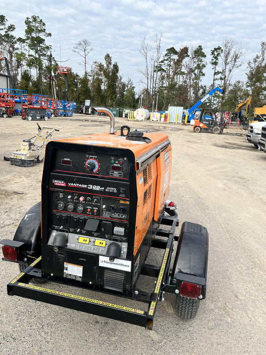 2021 Lincoln Electric Vantage 322 Vantage 322 Ready Pak 3 w/ Decals, ORANGE (includes trailer, cable rack, fender light kit) NO Telematics