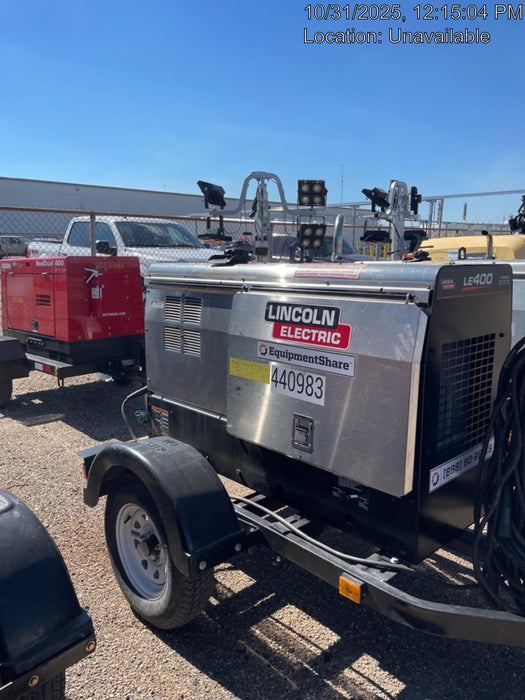 2024 Lincoln Electric LE400 Kubota V1505, Trlr, Cable Rack, Light Kit, ES Decals, T3