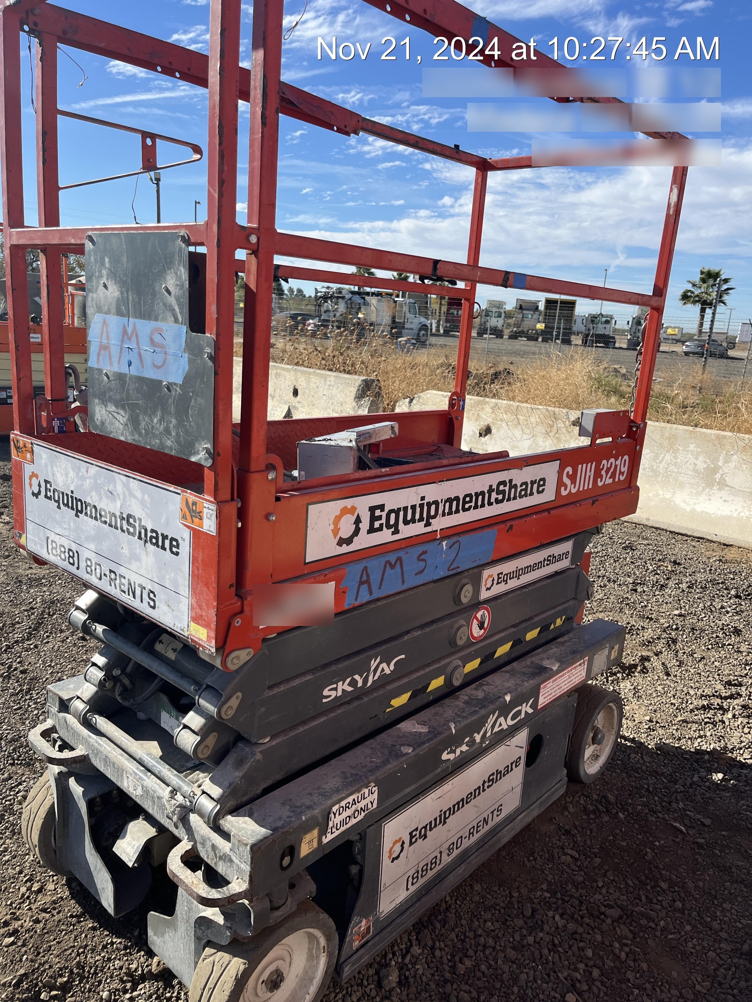 2019 Skyjack SJIII-3219 Standard w/Trojan Batteries
