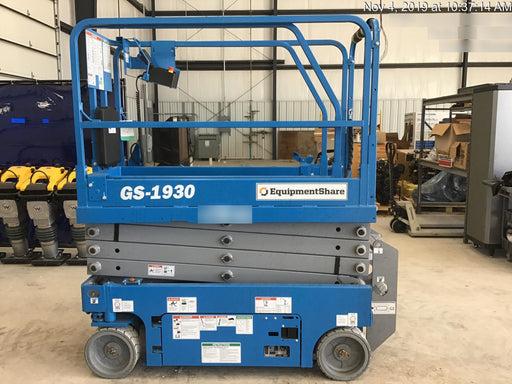 2019 Genie GS-1930 Fixed rails with chain Entry