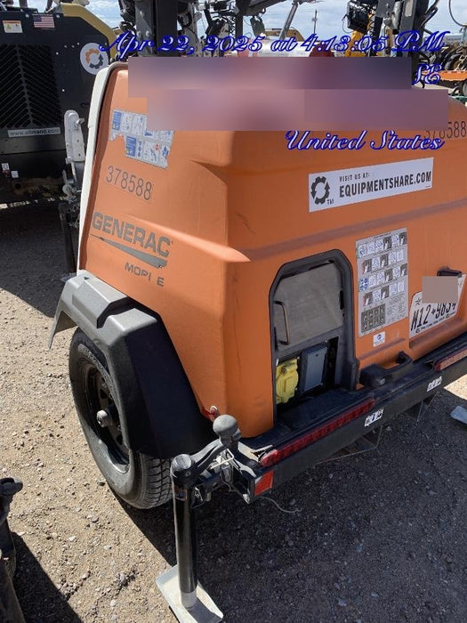 2023 Generac MLT2 Diesel, Flex Switch 120V Input, Powerzone Controller, 
(4) 320W LED Lights, 4kW Generator, 39.9 Gal Fuel Tank, 2" Ball, T3