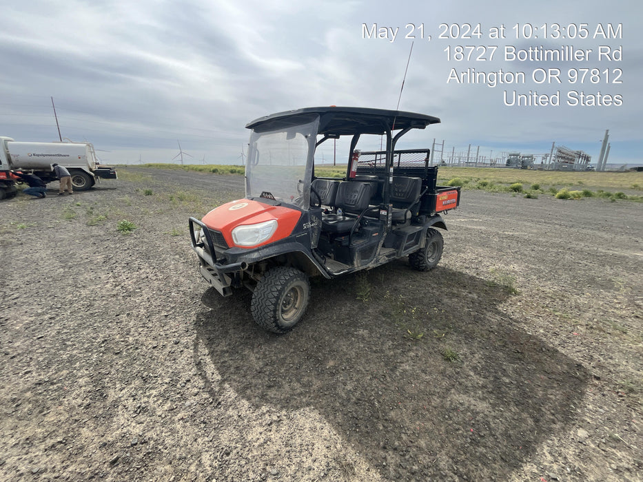 2020 Kubota RTV-X1140W-H 4WD utility cart -LED strobe -Windshield tempered glass -Plastic canopy -Wire harness kit -Backup alarm