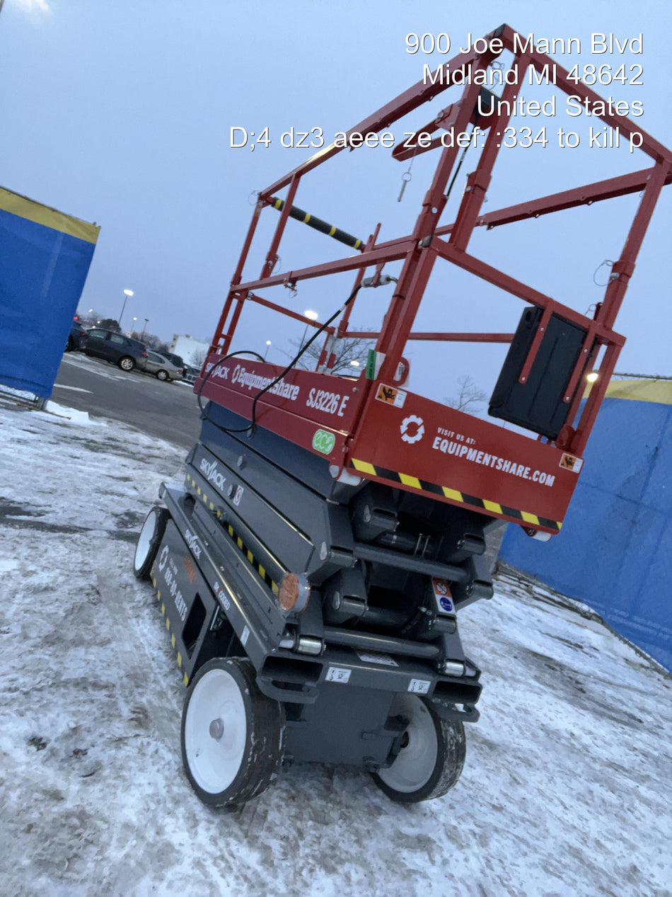 2024 Skyjack SJ3226 Electric Drive, Sld NM Tires, DBcns, T3