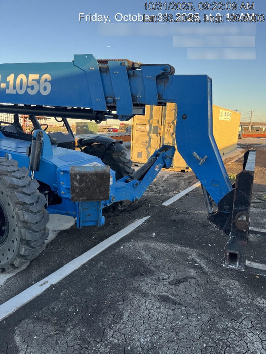 2018 Genie GTH-1056 Genie GTH-1056 w/Open ROPS, Solid Tires, Work Light/Beacon, 60" Carriage and Forks