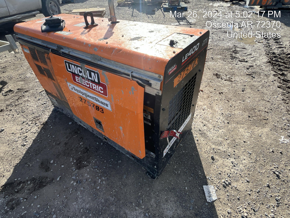 2022 Lincoln Electric LE400 Kubota V1505, Trlr, Cable Rack, Light Kit, ES Decals, T3