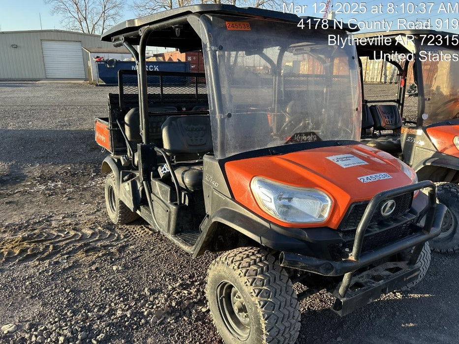 2021 Kubota RTV-X1140W-H Plastic Canopy, Windshield Acrylic Clear, LED Strobe Light, Wire Harness Kit, Back up Alarm