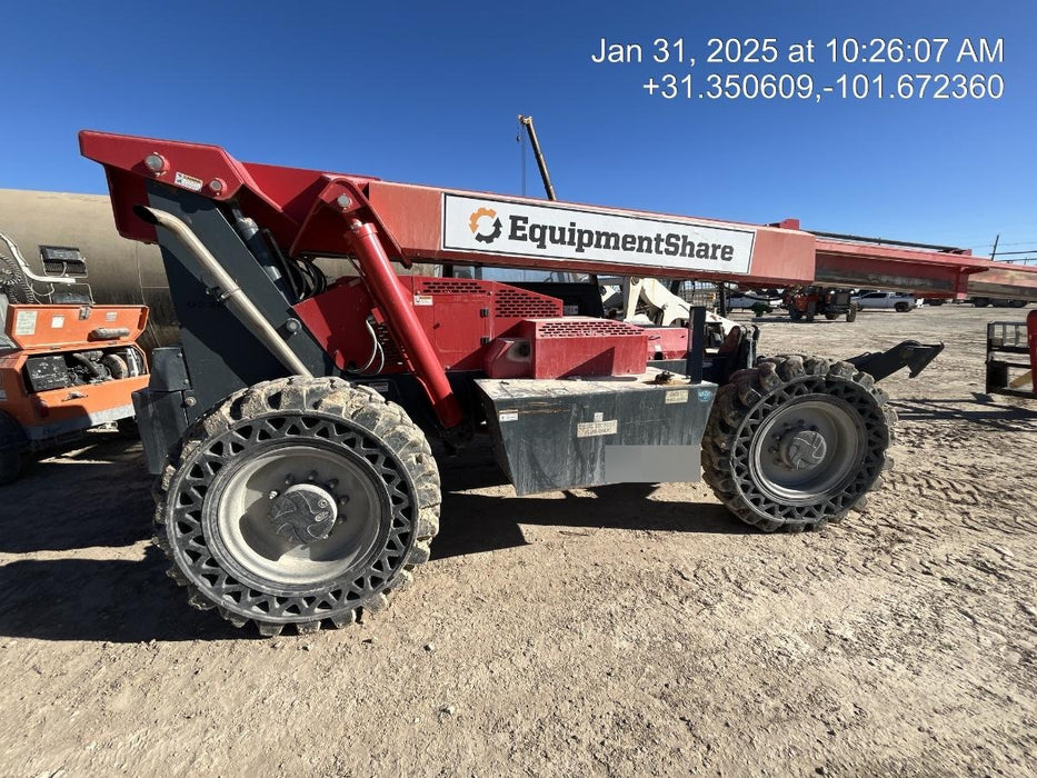 2018 Manitou 12042 Manitou MTA 12042 w/Open ROPS, Work Lights/Strobe, Aux Hyd, Solid Tires, Lift Hook, 66" Carriage, 72" Forks, Outriggers
