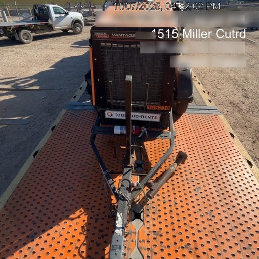 2021 Lincoln Electric Vantage 549X Ready Pak 3, ORANGE (includes trailer, cable rack, fender light kit)