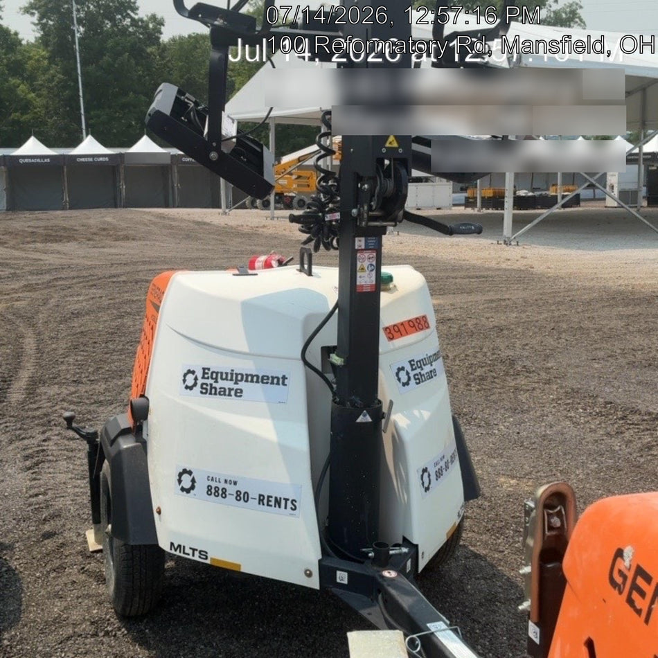 2024 Generac MLT2 Diesel, Flex Switch 120V Input, Powerzone Controller, 
(4) 320W LED Lights, 4kW Generator, 39.9 Gal Fuel Tank, 2" Ball, T3