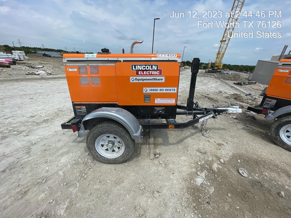 2022 Lincoln Electric LE400 Kubota V1505, Trlr, Cable Rack, Light Kit, ES Decals, T3