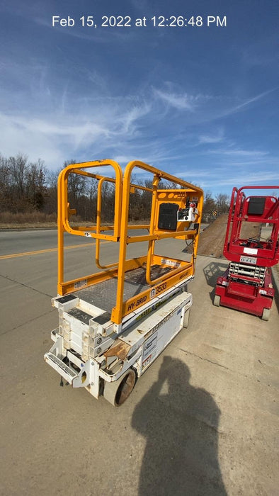 Custom Equipment HB-1430 Hy-Brid Scissor Lift
Platform capacity up to 670 lbs
Working height up to 20 ft
Weighs under 1,700 lbs
Non-marking wheels