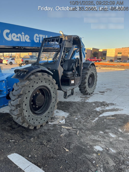 2018 Genie GTH-1056 Genie GTH-1056 w/Open ROPS, Solid Tires, Work Light/Beacon, 60" Carriage and Forks