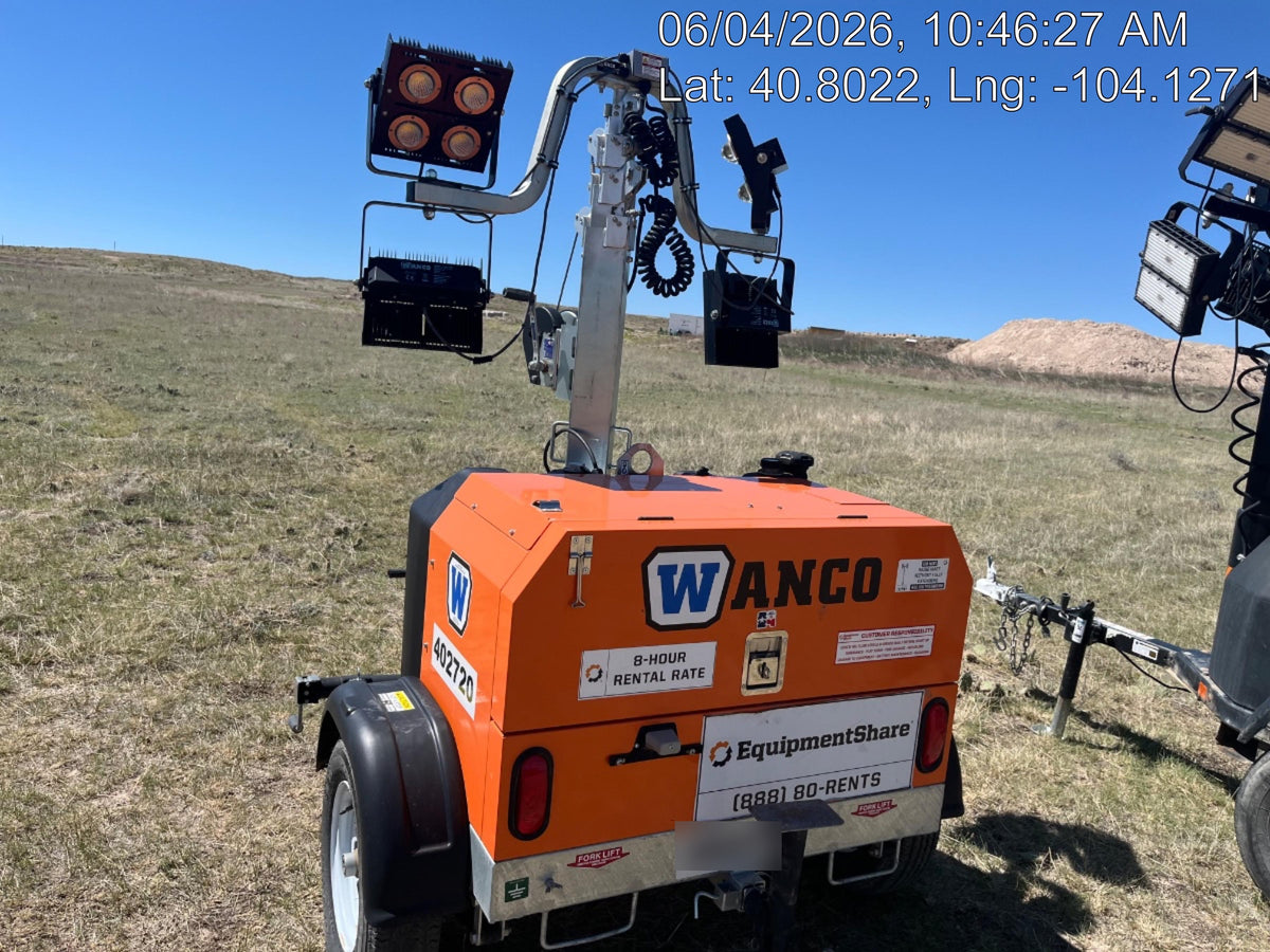 2024 Wanco WLTT-4MM4K Diesel, Deep Sea Controller, Shore Power Plug, Auto Start, (4) 350W LED Floodlights, 4kW Generator, 60 Gal Fuel Tank, 2" Ball, T3