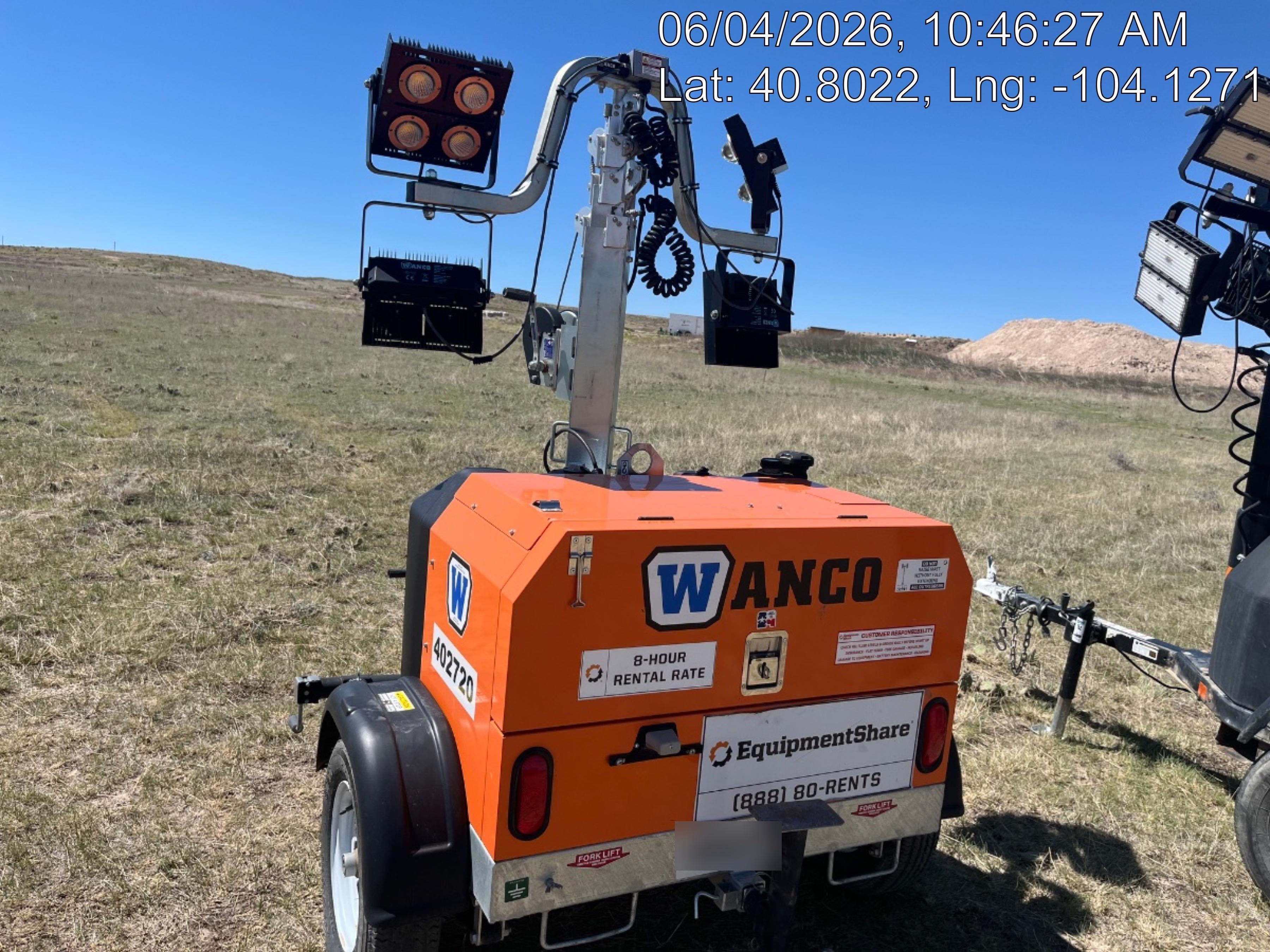 2024 Wanco WLTT-4MM4K Diesel, Deep Sea Controller, Shore Power Plug, Auto Start, (4) 350W LED Floodlights, 4kW Generator, 60 Gal Fuel Tank, 2" Ball, T3