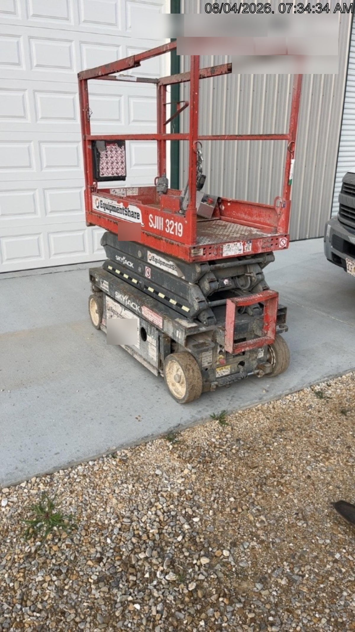 2019 Skyjack SJIII-3219 Standard Options, Trojan Batteries