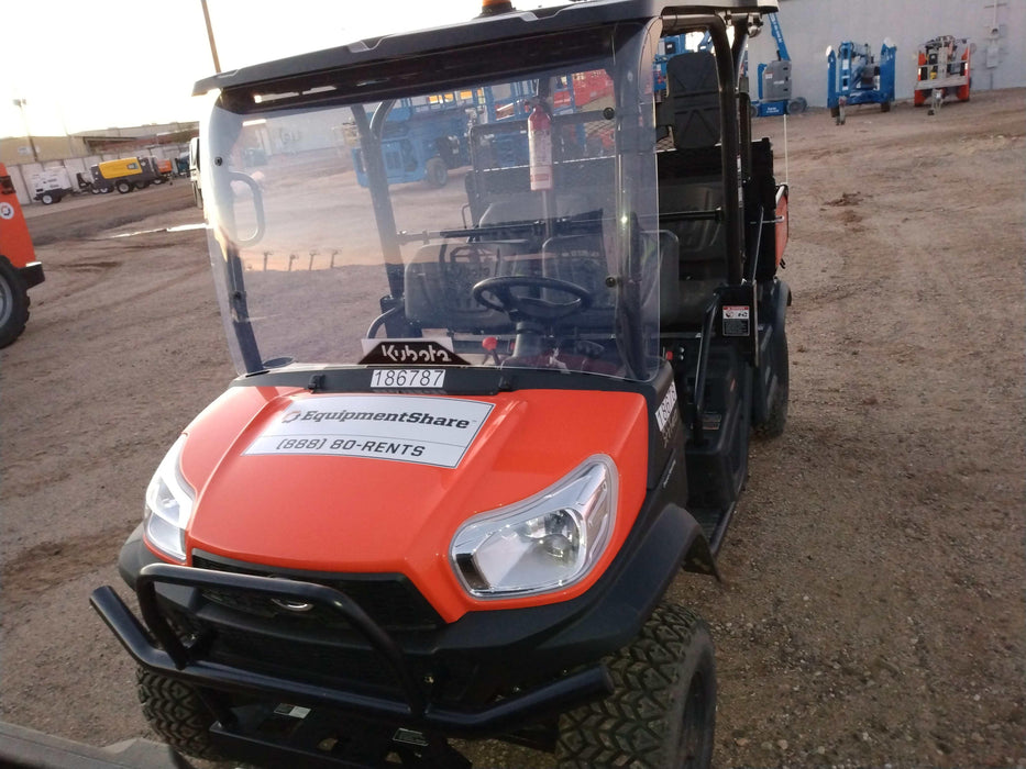 2021 Kubota RTV-X1140W-H Plastic Canopy, Windshield Acrylic Clear, LED Strobe Light, Wire Harness Kit, Back up Alarm