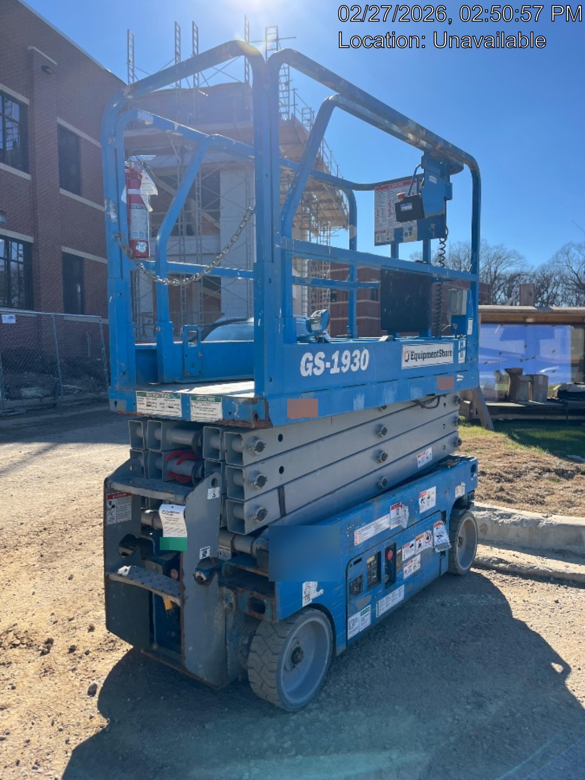 2019 Genie GS-1930 Fixed rails with chain Entry