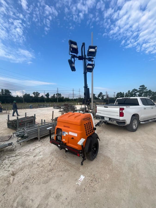 2025 Generac MLT6SMDS Diesel, Mitsubishi / Final Tier 4 Engine, 10.5 HP @ 1800 RPM, (4) 320W G4 LED's, Brushless Excitation, Capacitor Regulated, Vertical Mast, Manual Winch, 5kW Export Power, Power Zone Auto Light Controller