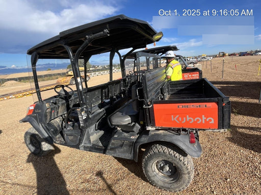 2022 Kubota RTV-X1140W-H Plastic Canopy, Windshield Acrylic Clear, LED Strobe Light, Wire Harness Kit, Back up Alarm