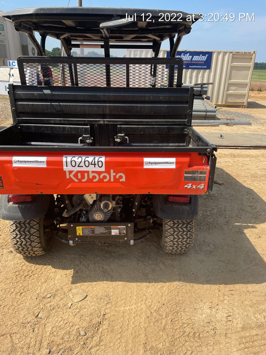 2021 Kubota RTV-X1140W-H Plastic Canopy, Windshield Acrylic Clear, LED Strobe Light, Wire Harness Kit, Back up Alarm