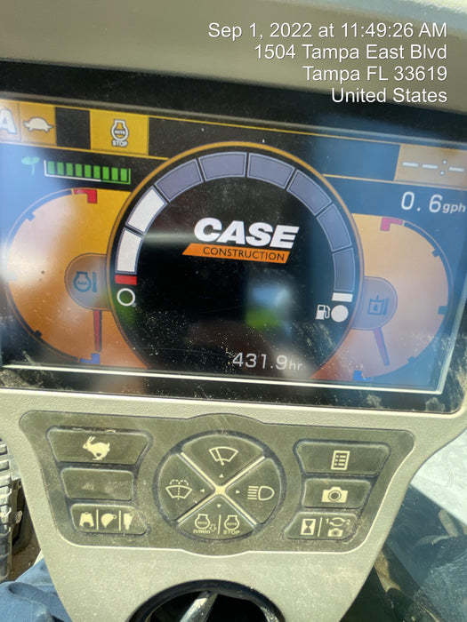 2015 Case CX80C CLOSED CAB, A/C, RUBBER TRACKS PADS, 7'-2" ARM