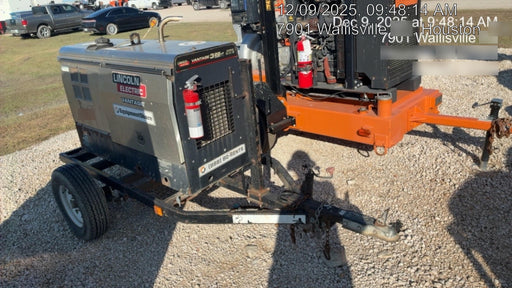 2019 Lincoln Electric Vantage 322 Welder Ready-Pak 3, Two wheel trailer, Fender and Light kit, Cable Rack