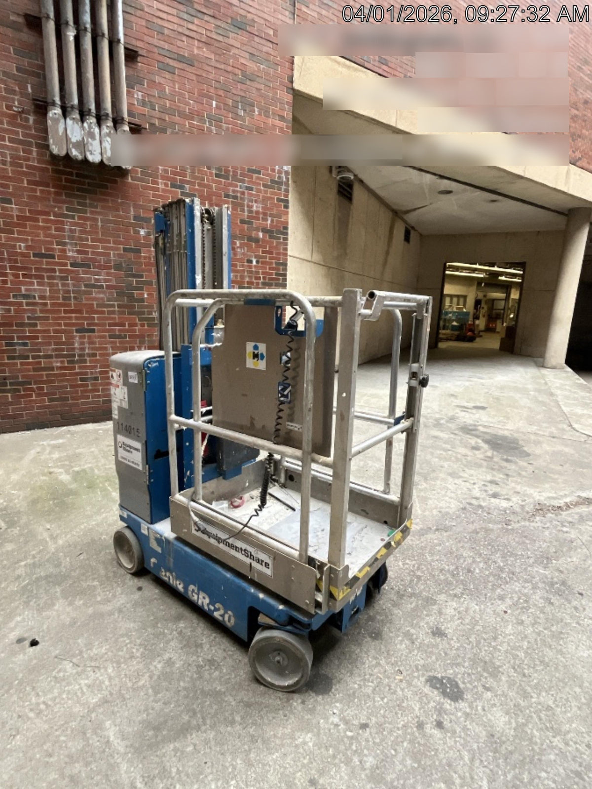 2020 GENIE GR-20