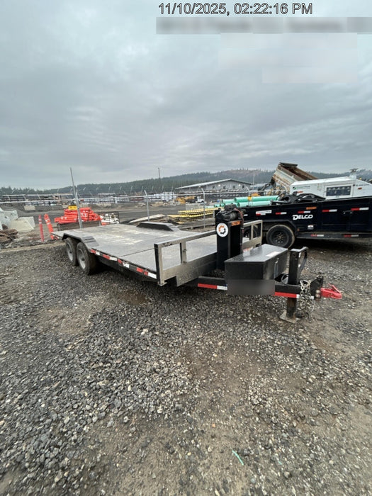 2024 TEXAS PRIDE TRAILERS 21' Lowboy Gravity Tilt Bed 14K Bumper Pull Trailer