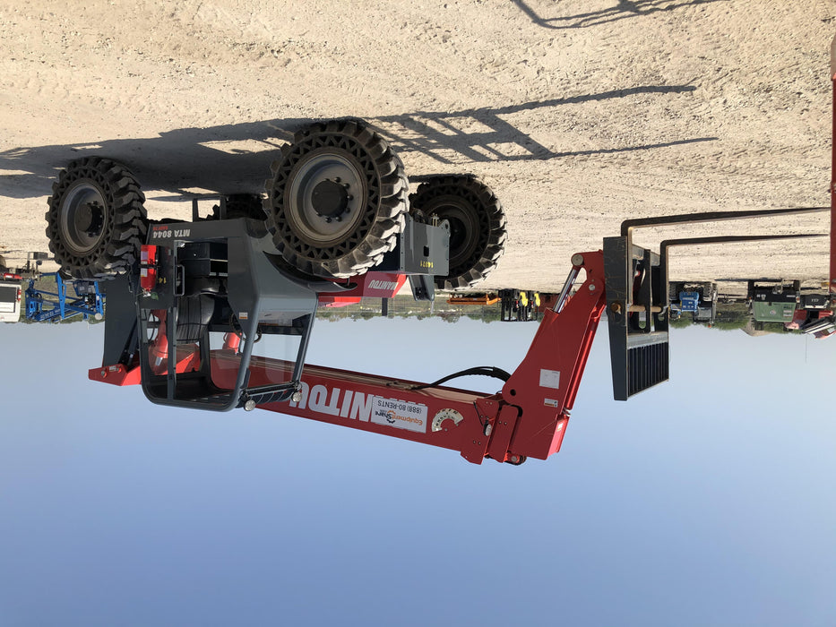 2019 Manitou MTA8044 MTA 8044 - 74 HP T4, Canopy, Worklights/Strobe, Beacon, 66" Carriage, 48" Forks, Solid Tires, Lift Hook, Aux Hydraulics
