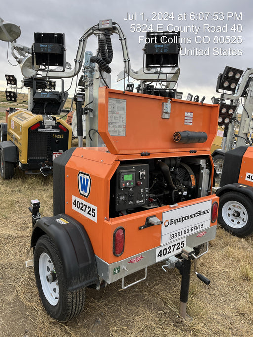 2024 Wanco WLTT-4MM4K Diesel, Deep Sea Controller, Shore Power Plug, Auto Start, (4) 350W LED Floodlights, 4kW Generator, 60 Gal Fuel Tank, 2" Ball, T3