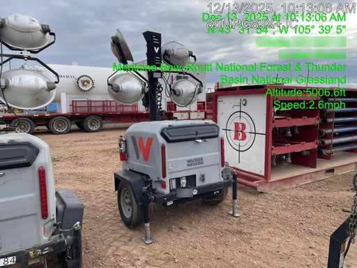 2019 Wacker Neuson LTV6L-MH Mobile Light Tower w/Fuel Level Sensor Installed