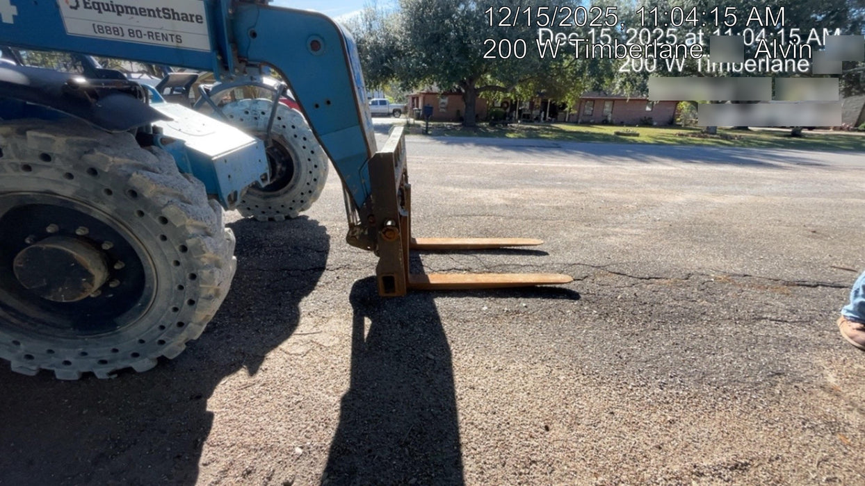 2017 Genie GTH-844 Diesel Engine, Solid Tires, 60" Carriage, Open ROPS