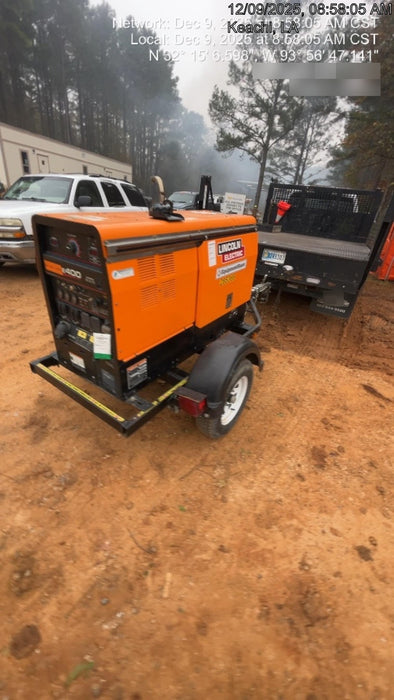 2022 Lincoln Electric LE400 Kubota V1505, Trlr, Cable Rack, Light Kit, ES Decals, T3