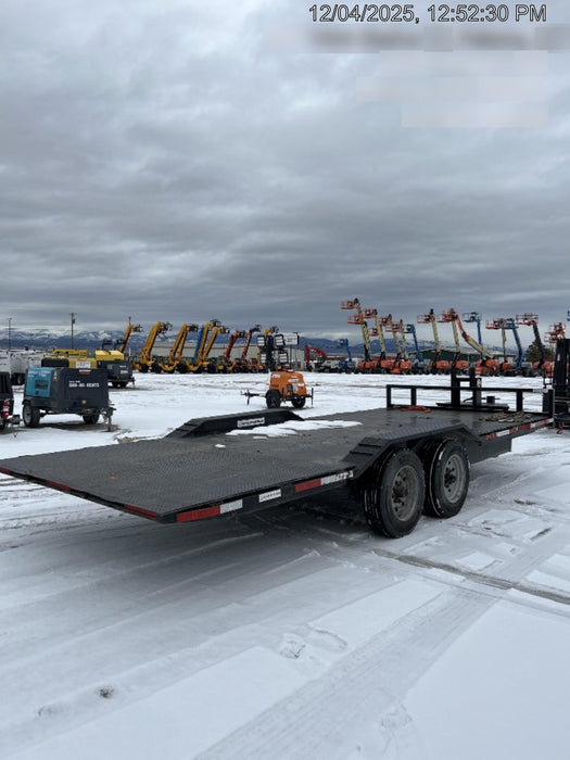 2024 TEXAS PRIDE TRAILERS 21' Lowboy Gravity Tilt Bed 14K Bumper Pull Trailer