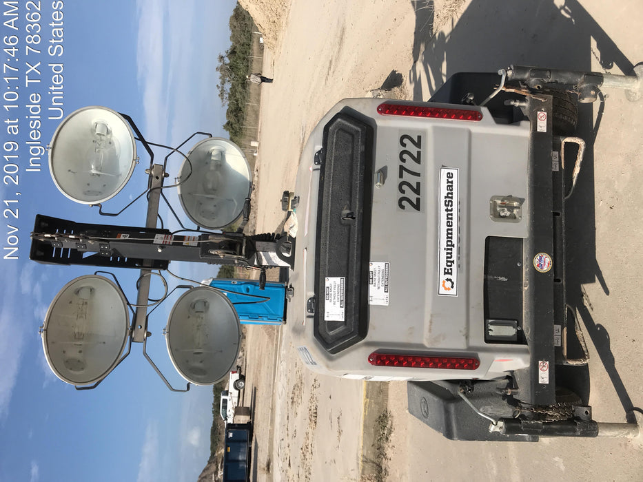 2019 Wacker Neuson LTV6L-MH Wacker Neuson LTV6L Mobile Light Tower w/Fuel Level Sensor Installed