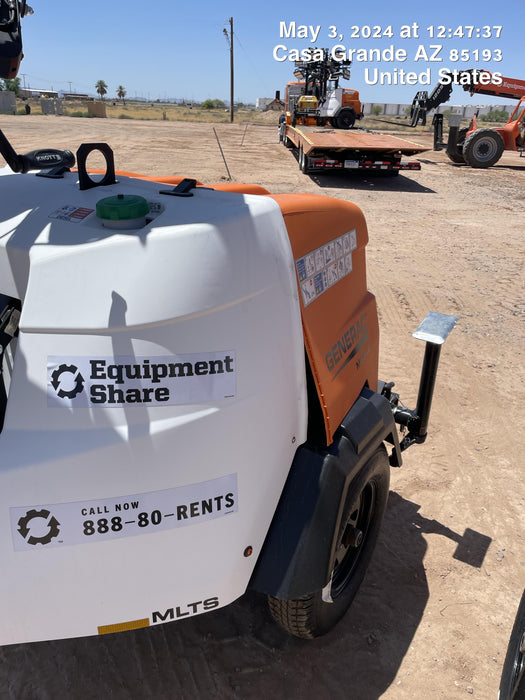 2024 Generac MLT2 Diesel, Flex Switch 120V Input, Powerzone Controller, 
(4) 320W LED Lights, 4kW Generator, 39.9 Gal Fuel Tank, 2" Ball, T3