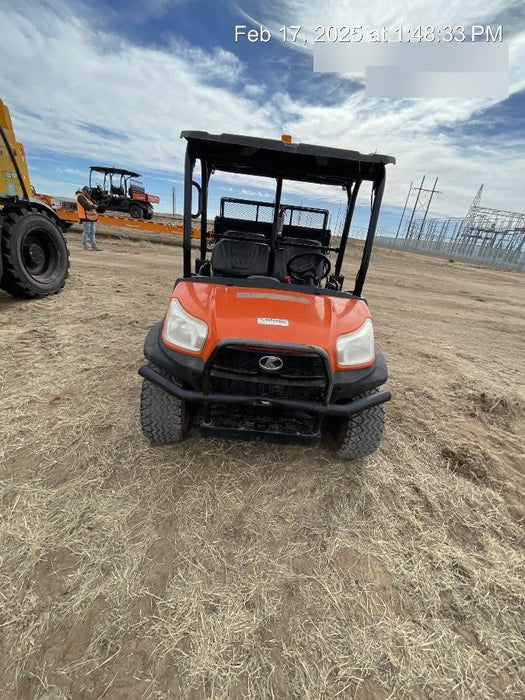 Kubota RTV-X1140W-H 4wd Utility Cart, LED Strobe, Windshield Tempered Glass, Pastic Canopy, Wire Harness Kit, Backup Alarm