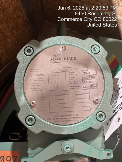 2025 JD NEUHAUS PROFI 1.5/3TI